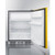 Summit BRF631BKYADA 5.1 Cu. Ft. Black Saffron Gold Door Jet Black Undercounter Refrigerator-Freezer - 115 Volts