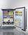 Summit AL55OSCSS 4.2 Cu. Ft. Black Stainless Steel Freestanding Outdoor All-Refrigerator - 115 Volts