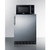 Summit MRF6BK2SSA 5.8 Cu. Ft. Black Combination Refrigerator or Microwave - 115 Volts