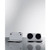 Summit MRF6BK2SSA 5.8 Cu. Ft. Black Combination Refrigerator or Microwave - 115 Volts