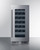 Summit SDHW1532 1.8 Cu. Ft. Black Freestanding Undercounter Wine Cellar - 115 Volts