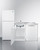 Summit ACKDW721G 72" W OA Stainless Steel and White Finish All-In-One Combination Kitchenette with Dishwasher - 115 Volts