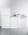 Summit ACKDW721G 72" W OA Stainless Steel and White Finish All-In-One Combination Kitchenette with Dishwasher - 115 Volts