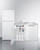 Summit ACKDW721G 72" W OA Stainless Steel and White Finish All-In-One Combination Kitchenette with Dishwasher - 115 Volts