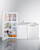 Summit ACKDW721G 72" W OA Stainless Steel and White Finish All-In-One Combination Kitchenette with Dishwasher - 115 Volts