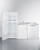 Summit ACKDW721G 72" W OA Stainless Steel and White Finish All-In-One Combination Kitchenette with Dishwasher - 115 Volts