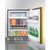 Summit BRF631BKY 5.1 Cu. Ft. Saffron Gold Door Jet Black Undercounter Refrigerator-Freezer - 115 Volts