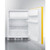 Summit BRF611WHY 5.1 Cu. Ft. Saffron Gold Door White Undercounter Refrigerator-Freezer - 115 Volts