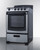 Summit PROEL24SS 24" W Stainless Steel Cabinet and Door Electric Coil Range - 240 Volts