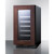 Summit CL18WCPNR 3.25 Cu. Ft. Black Freestanding Undercounter Wine Cellar - 115 Volts