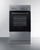 Summit REXT20SS 20" W Black Stainless Steel Door Electric Smooth-Top Range - 240 Volts