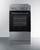 Summit REXT20SS 20" W Black Stainless Steel Door Electric Smooth-Top Range - 240 Volts