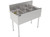 Perlick TS36M3 36" W Stainless Steel 3 Compartments TS Series Underbar Multi-tank Sink Unit