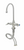 T&S Brass S-0300 Stainless Steel Single Hole Deck Mount EverSteel Faucet