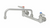 T&S Brass S-0231 8” Stainless Steel Wall Mount EverSteel Faucet