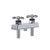 Component Hardware KL43-4050 4" OC Inlets Polished Chrome Cross Handles Deck Mount Concealed Mixing Valve