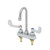 T&S Brass B-1110-187XWSC4 4" Workboard Polished Chrome Plated Brass Ceramic Cartridges Deck Mount Mixing Faucet