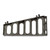Cambro EWSSBA14110 14" Black Angle Camshelving Elevation Series Wall Shelving Bracket