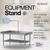 Allmont ALLES16G3048 16 Gauge Stainless Steel 30" x 48" Equipment Stand