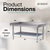 Allmont ALLES16G3048 16 Gauge Stainless Steel 30" x 48" Equipment Stand