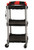 Omcan USA 47108 220.5 Lbs. Black Polypropylene Small Folding Dining Cart