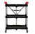 Omcan USA 47108 220.5 Lbs. Black Polypropylene Small Folding Dining Cart