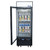 Atosa MCF8722GRL 19.4 Cu. Ft. Black One-Section Glass Door Refrigerator Merchandiser - 115 Volts