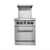 Connerton CN24-2-12G-NG 24" W Stainless Steel Natural Gas Restaurant Range with Standard Oven - 103,000 BTU