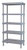Quantum QP187274SS-5 72" W x 18" D Gray 5 Shelves Millenia Shelving Unit