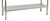 Omcan USA 22098 72" W x 24" D Galvanized Standard Series Undershelf