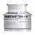 Connerton CN48-8-2OV-NG 48" W Stainless Steel Natural Gas Restaurant Range with Standard Ovens - 342,000 BTU