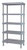 Quantum QP215462V4S1 54" W x 21" D Gray Millenia Shelving Unit