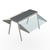 Duke 839 72-3/8"W Square Stainless Steel Buffet Shelf