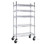 Quantum WRC-R264C 36" W x 18" D x 69" H Chrome Plated Finish Reel Shelving Cart