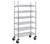 Quantum WRC-R468C 36" W x 18" D x 69" H Chrome Plated Finish Reel Shelving Cart
