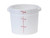 Omcan USA 80192 6 Qt. Polypropylene White Round Food Storage Container