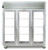 Traulsen RHT332NP-FHG 76.31"W Three-Section Glass Door Spec-Line Refrigerator