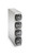 Vollrath K58824 7.13" W x 31.63" H x 23.38" D (4) Compartment Stainless Steel LidSaver3 Lid Dispenser Cabinet