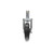 Component Hardware CSTPK-5PRS-SP1 5" Dia. Black Polyolefin Wheel Swivel Ring Stem Caster Pack