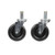Component Hardware CSTPK-5PRS-SP1 5" Dia. Black Polyolefin Wheel Swivel Ring Stem Caster Pack