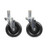 Component Hardware CSTPK-5PRS-SP1 5" Dia. Black Polyolefin Wheel Swivel Ring Stem Caster Pack