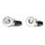 Component Hardware CSTPK-5PRS-SP1 5" Dia. Black Polyolefin Wheel Swivel Ring Stem Caster Pack