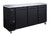Omcan USA 50061 19.6 Cu. Ft. Three Sections Reach-In Refrigerated Back Bar Cooler - 115 Volts 1-Ph