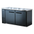 Spartan Refrigeration SBBB-60 60.75" W Black Stainless Steel 2 Solid Doors Back Bar - 115 Volts