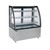 Omcan USA 44502 48" W Stainless Steel 3 Shelves Refrigerated Floor Showcase - 110 Volts