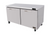 MVP Group KUCF-60-2 63" W Stainless Steel 2 Solid Door Kool-It Signature Undercounter Freezer - 115 Volts