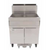 Dean Industries SCFD260G-NG 75 Lbs. Stainless Steel Natural Gas Dean Decathlon Performance Fryer Battery - 300,000 BTU