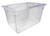 Omcan USA 85122 18" W x 15" H x 26" D Clear Polycarbonate Rectangular Food Storage Container