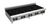 Venancio USA PHP60G-CT-LP 60" W Stainless Steel 10 Burners with Legs Countertop Liquid Propane Prime Hotplate - 100,000 BTU