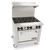 Venancio USA R24ST-24B-NG 24" W 4 Burners Natural Gas Restaurant Range - 158,000 BTU